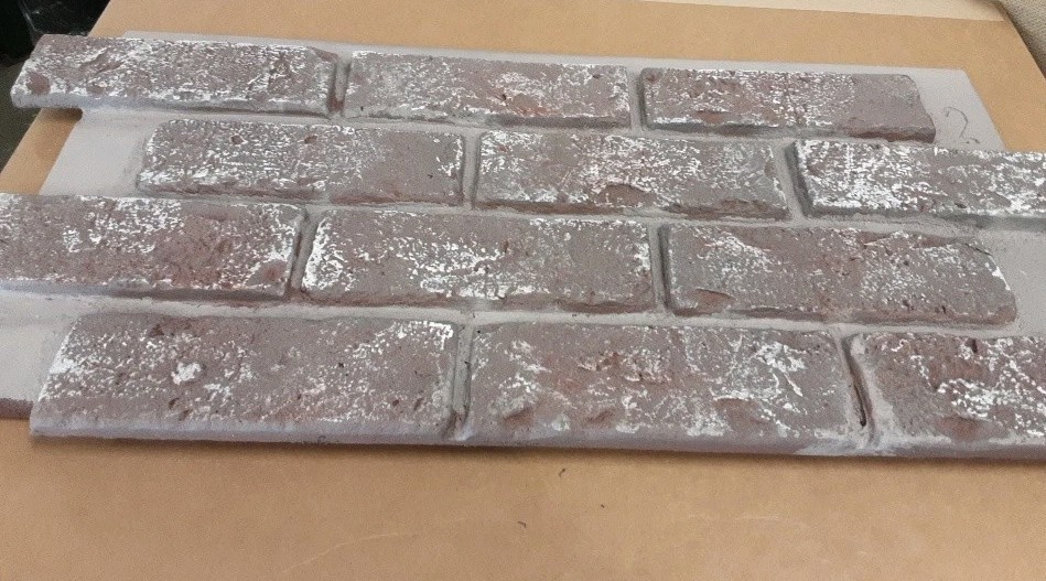 GenStone  Interlocking Veneer Chicago Brick Half Panels for DIY projects