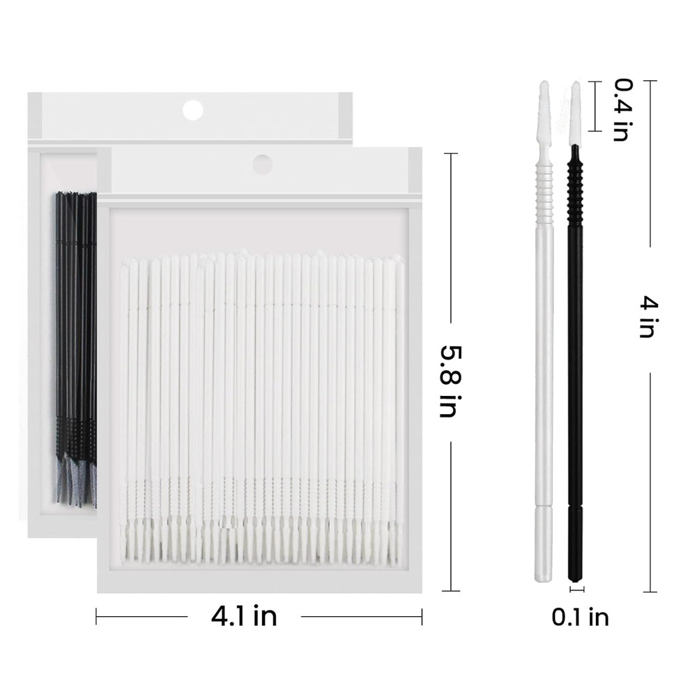 Micro Applicators 200 Pcs, Disposable Micro Brush Wands for Eyelash Extensions
