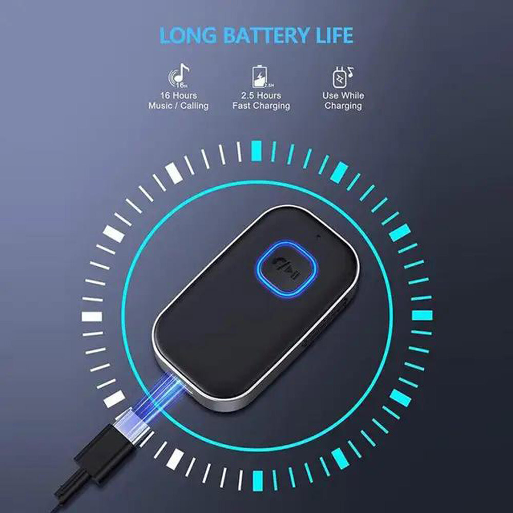 Electronic Bluetooth Transmitter Call Music Receiver AUX Adapter Headphone iPod
