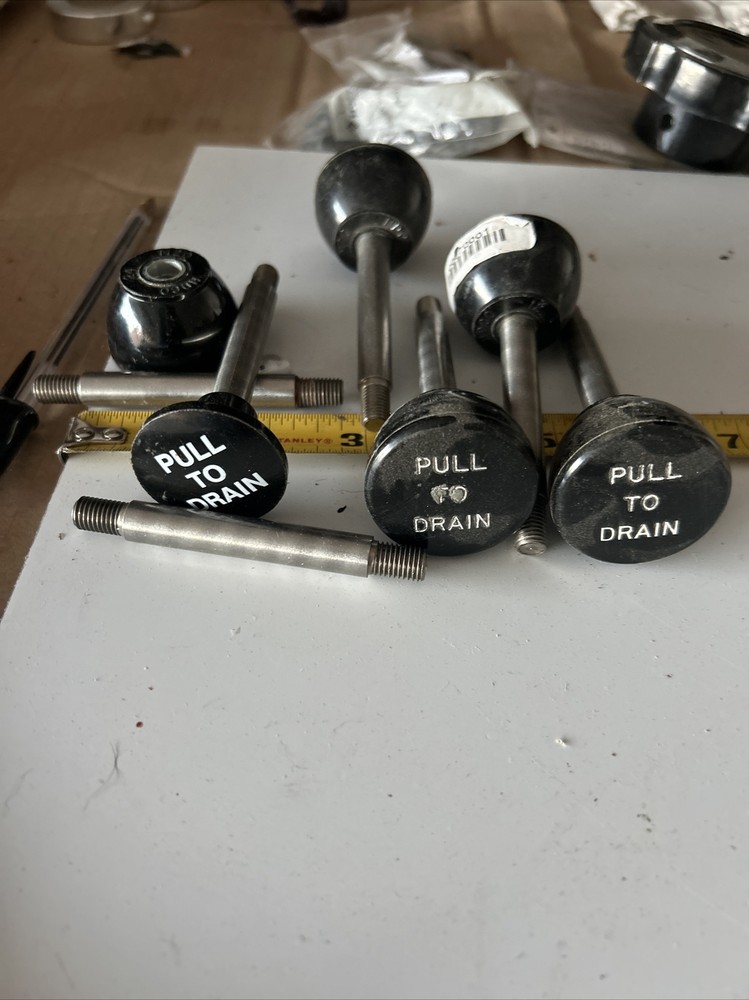 Pull To Drain Knobs 727004 With Shaft 2-1/2" handle length