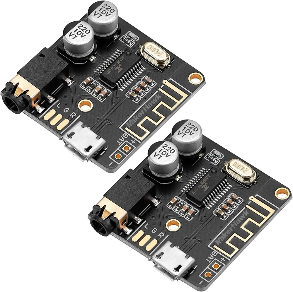 2-Pack Bluetooth 5.0 Audio Receiver Boards: Seamless Streaming & Versatile Use