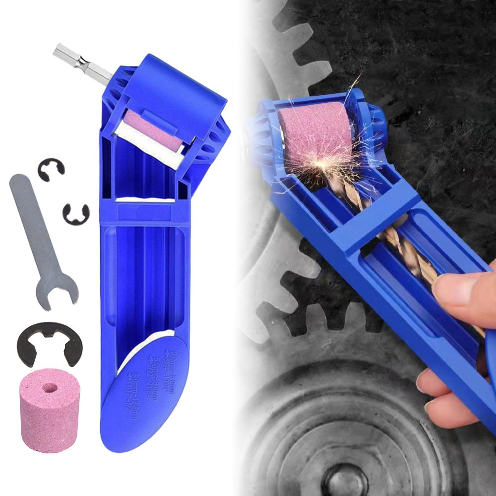 1 Set Portable Drill Bit Sharpener Sharpening Tool Drill Sharpener Wrench CoruTL