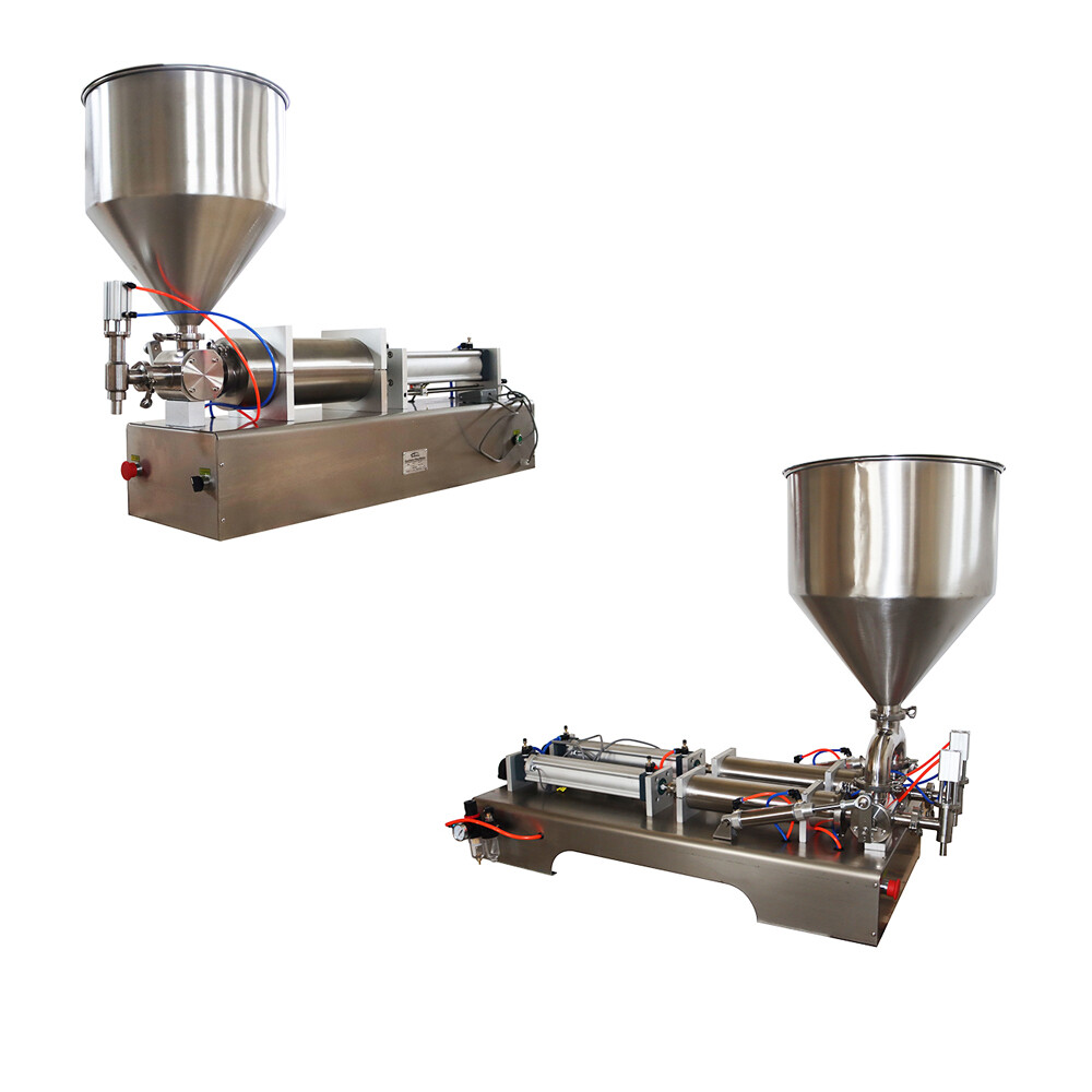 10-5000ml Single Double Nozzle Liquid Paste Filling Machine Pack Piston Filler