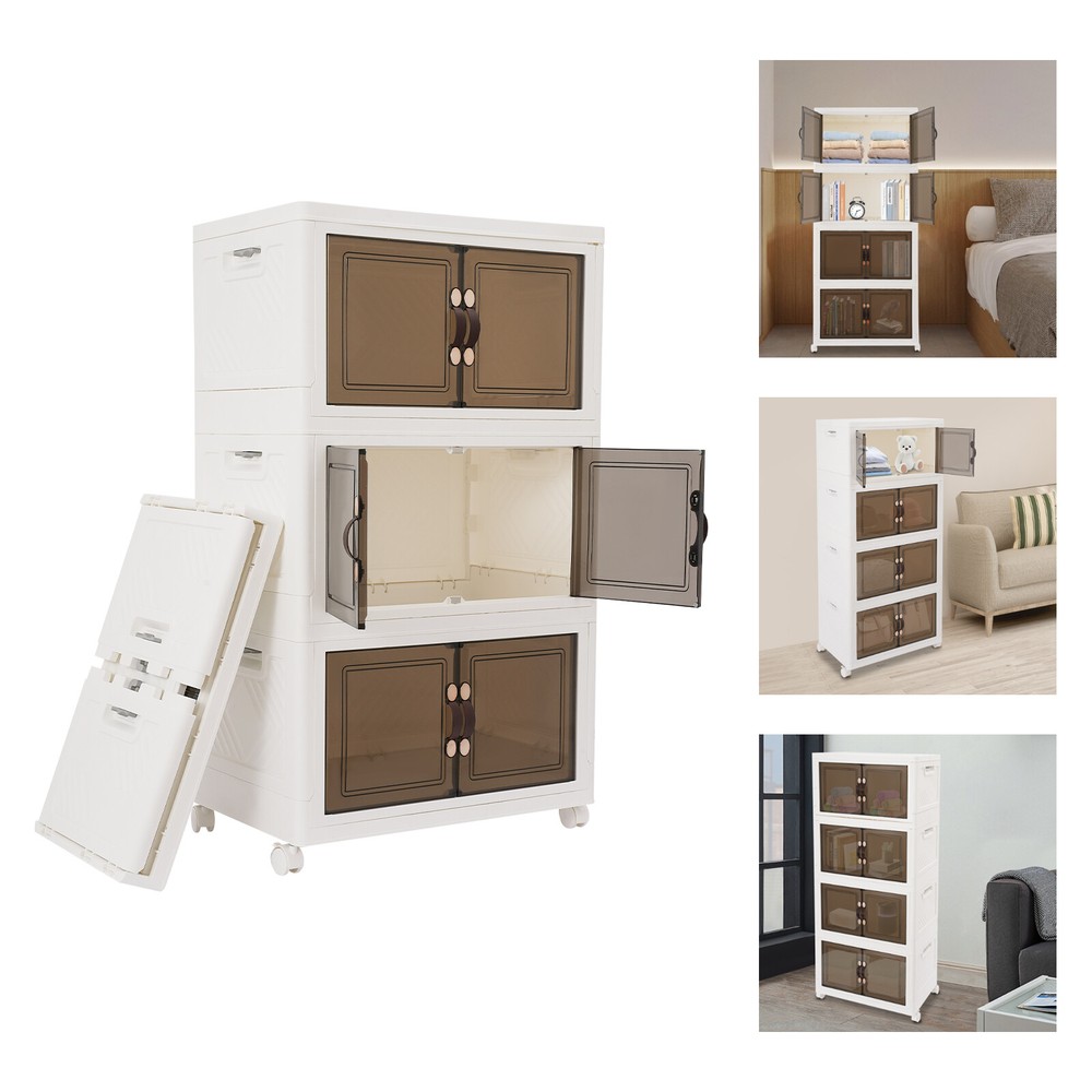 Large Collapsible Storage Bins Bedroom Folding Storage Box Stackable Storage Box