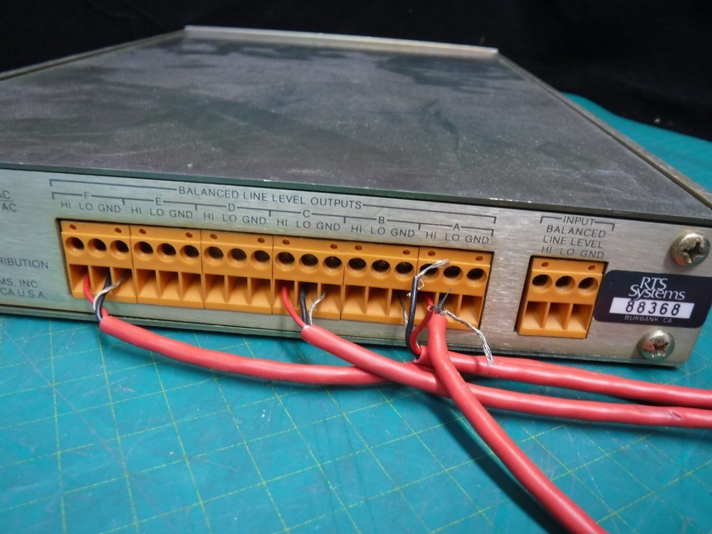 RTS Systems AUDIO DISTRIBUTION AMPLIFIER MODEL 416 amp