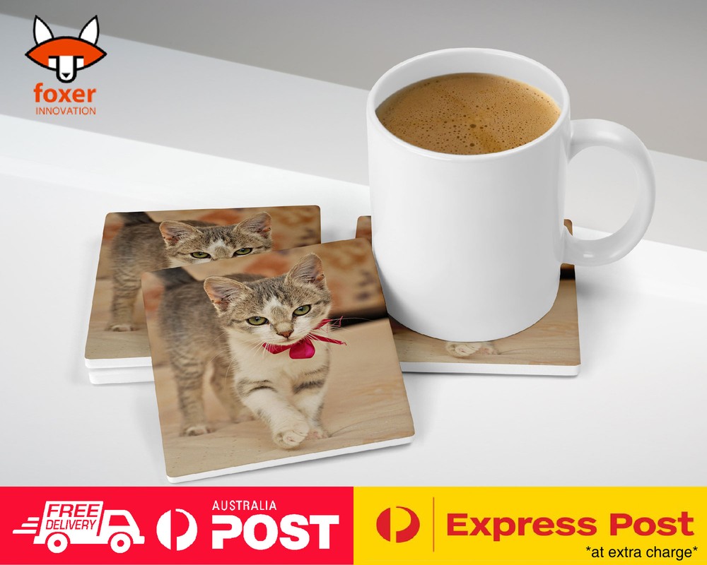 COASTER COFFEE DRINKING MAT|KITTEN CAT 23