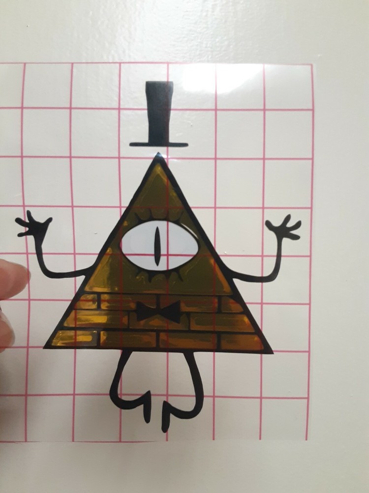 Bill Cipher Gravity Falls Sticker Vinyl Decal Windows Laptops Waterproof!