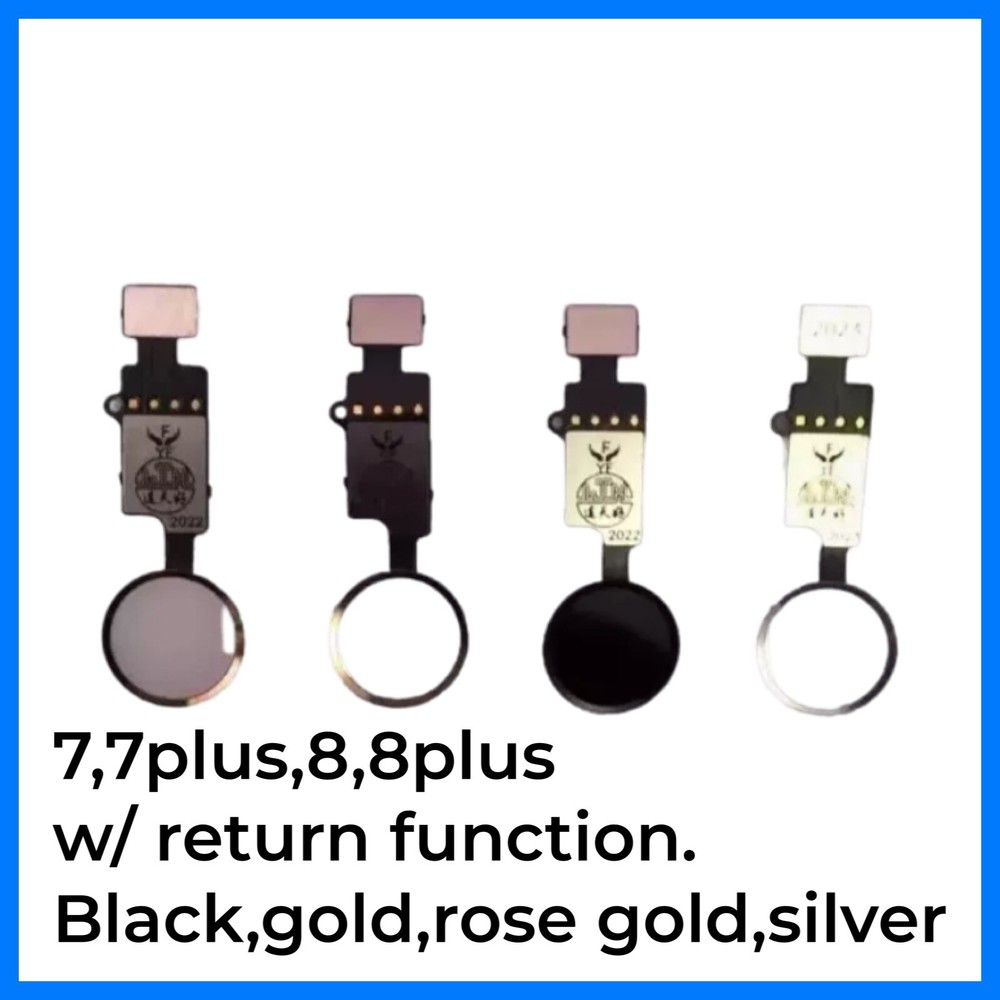 OEM spec IPHONE 7/8/Plus/SE2020/22 HOME BUTTON WITH RETURN FUNCTION. ALL COLORS