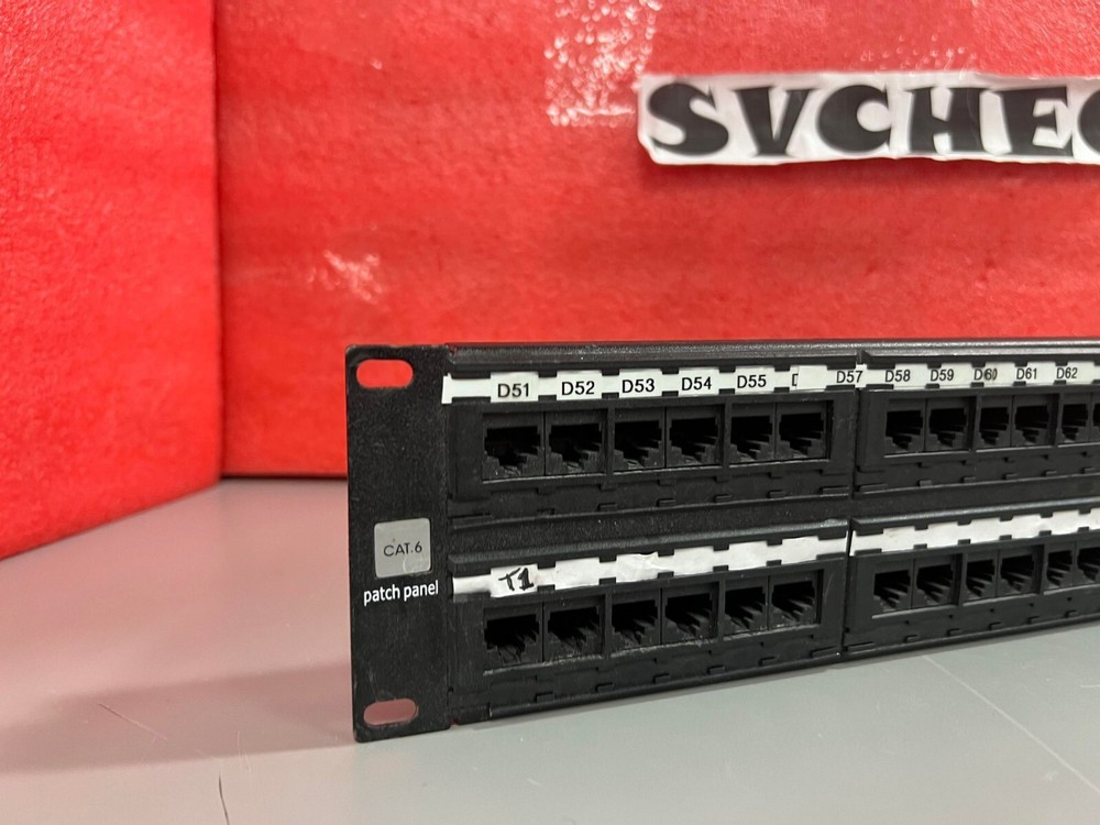 Steren 310-349 Cat 6 48-Port Loaded Patch Panel