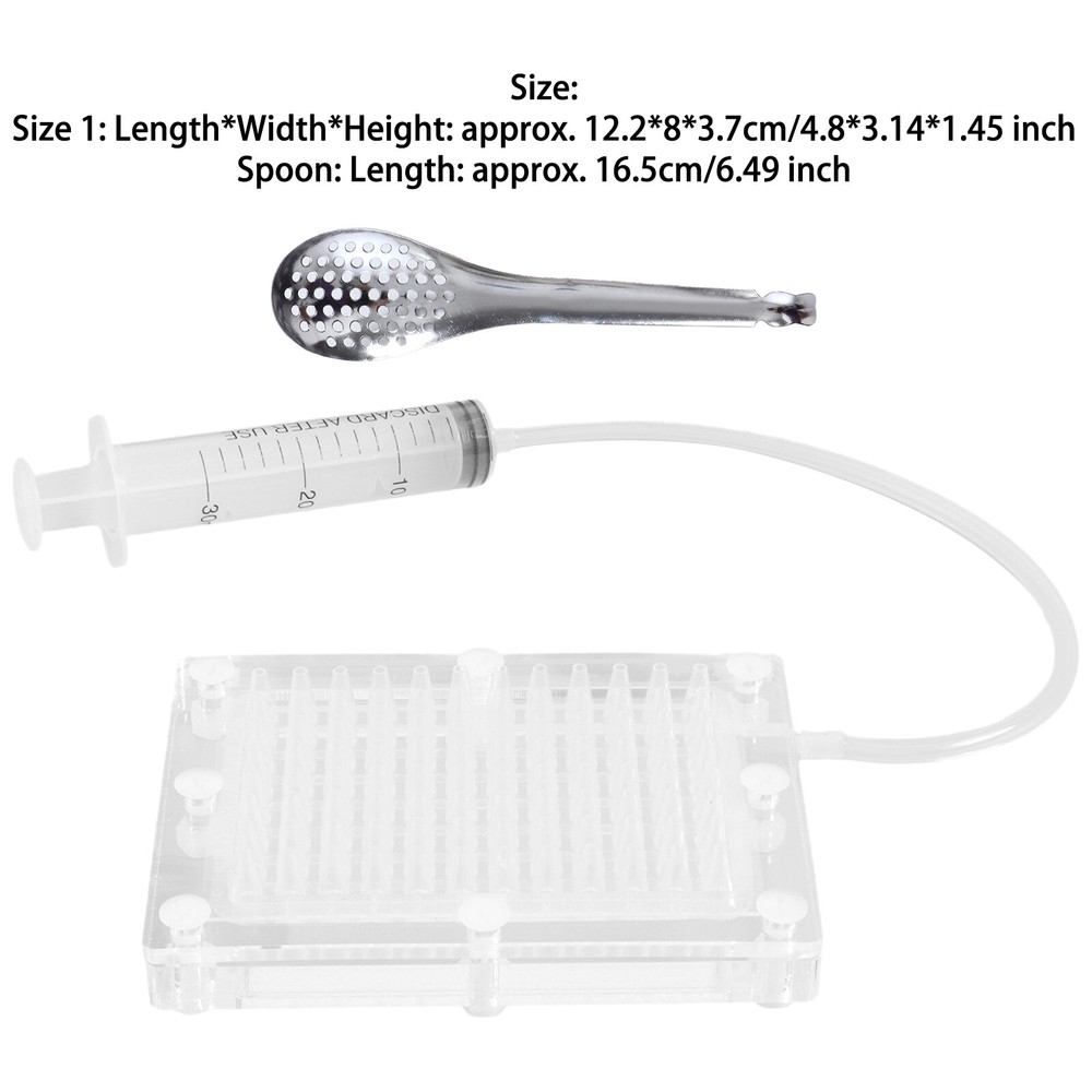 1Pc Spanish Caviar Generator Box Spherification Dropper w/Strainer Spoon Set