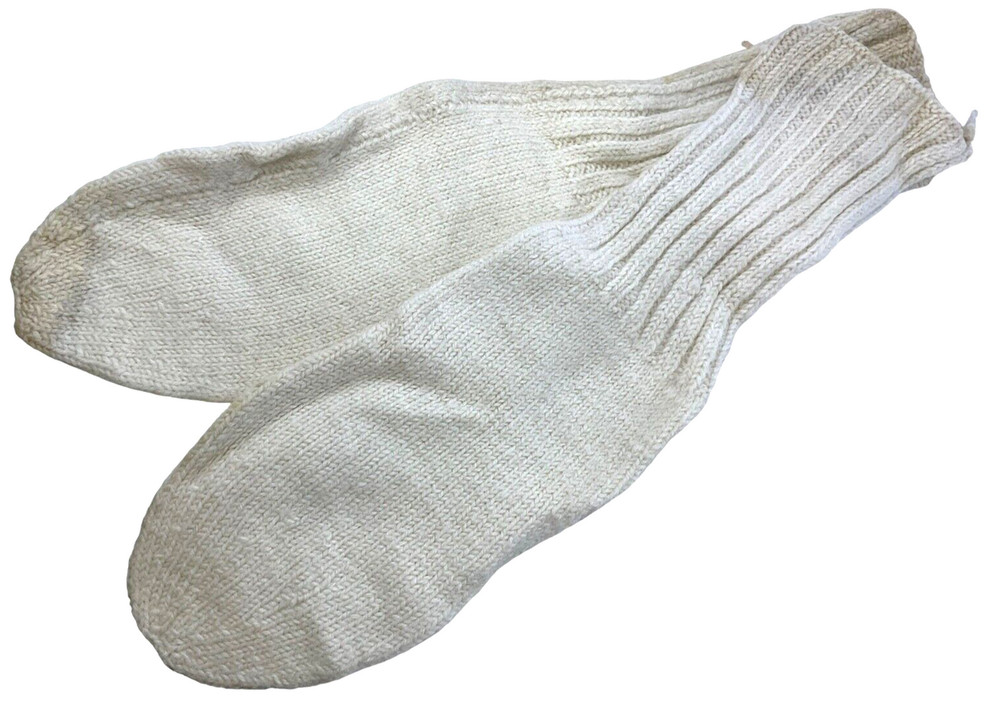 WW2 British Red Cross HOME FRONT Made POW Parcel Wool Socks