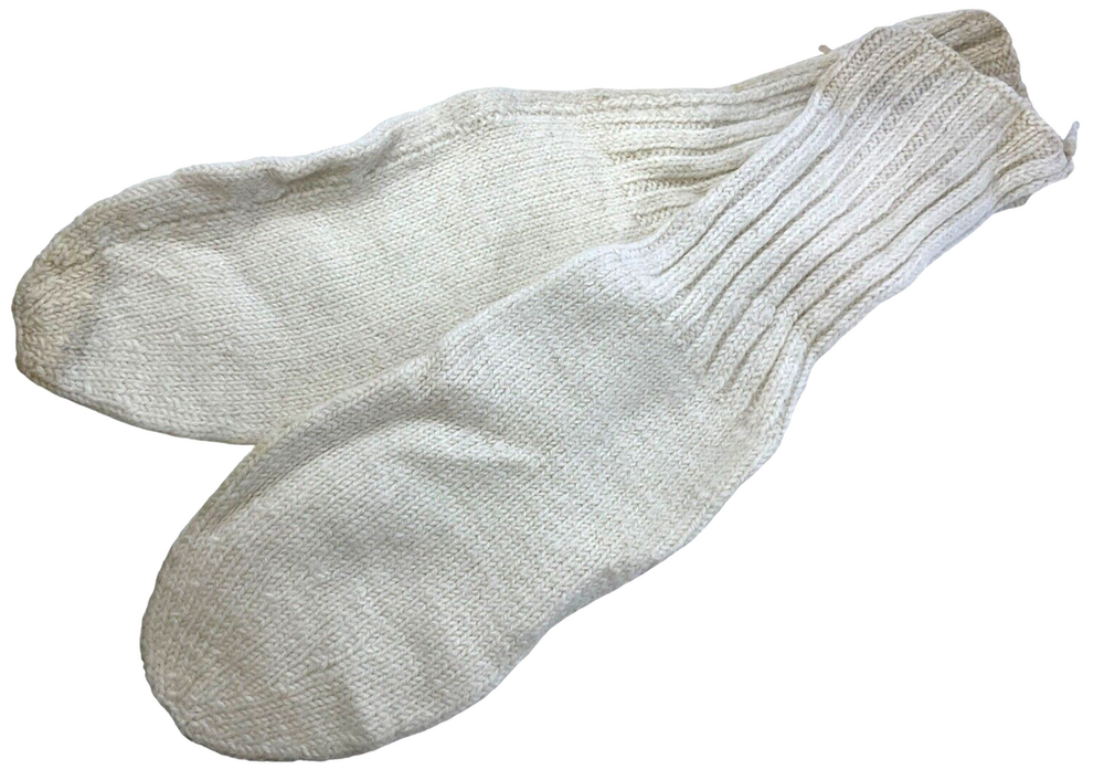 WW2 British Red Cross HOME FRONT Made POW Parcel Wool Socks