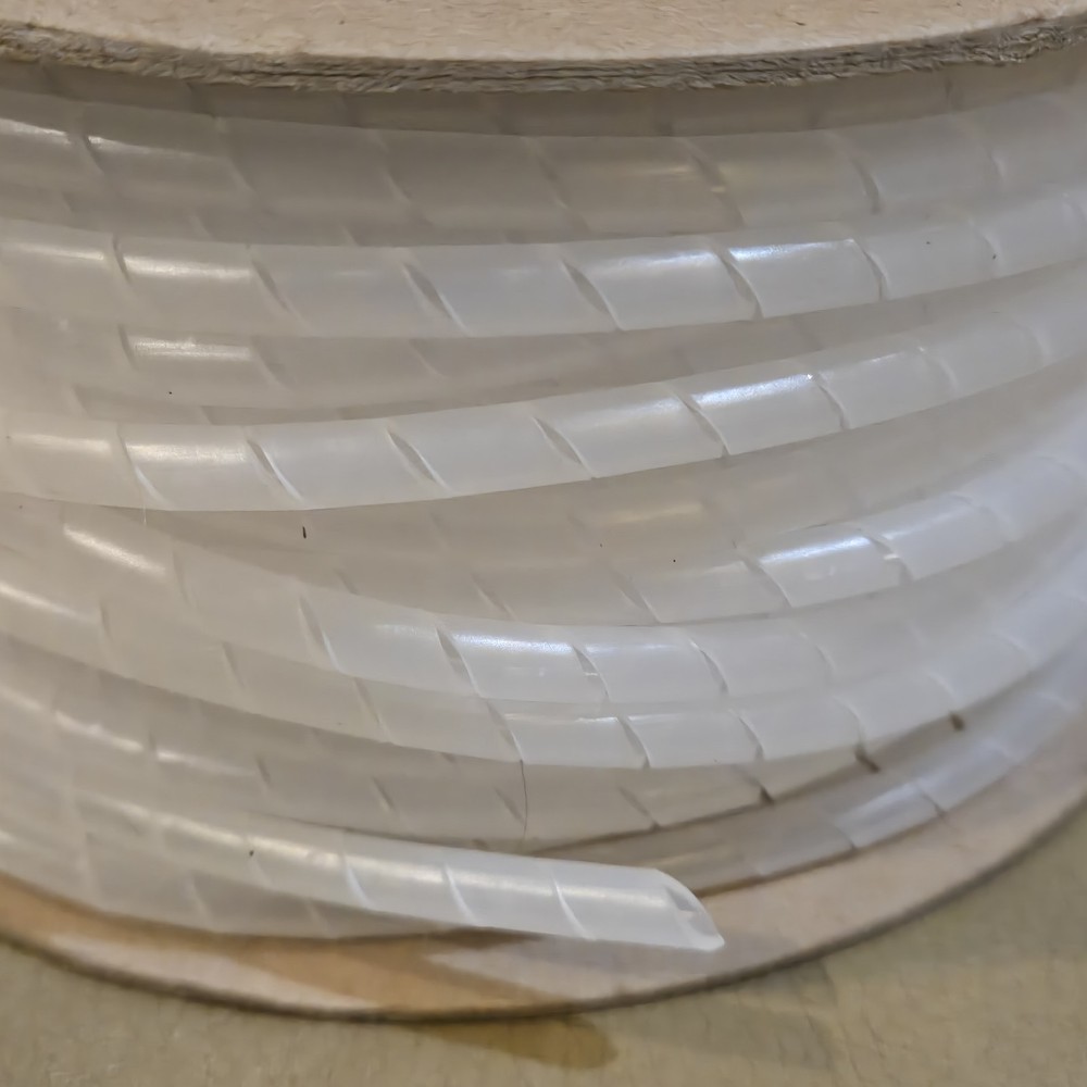 THOMAS & BETTS Clear Spiral Wrap SRPE-250F-9-C - 100 Ft Roll