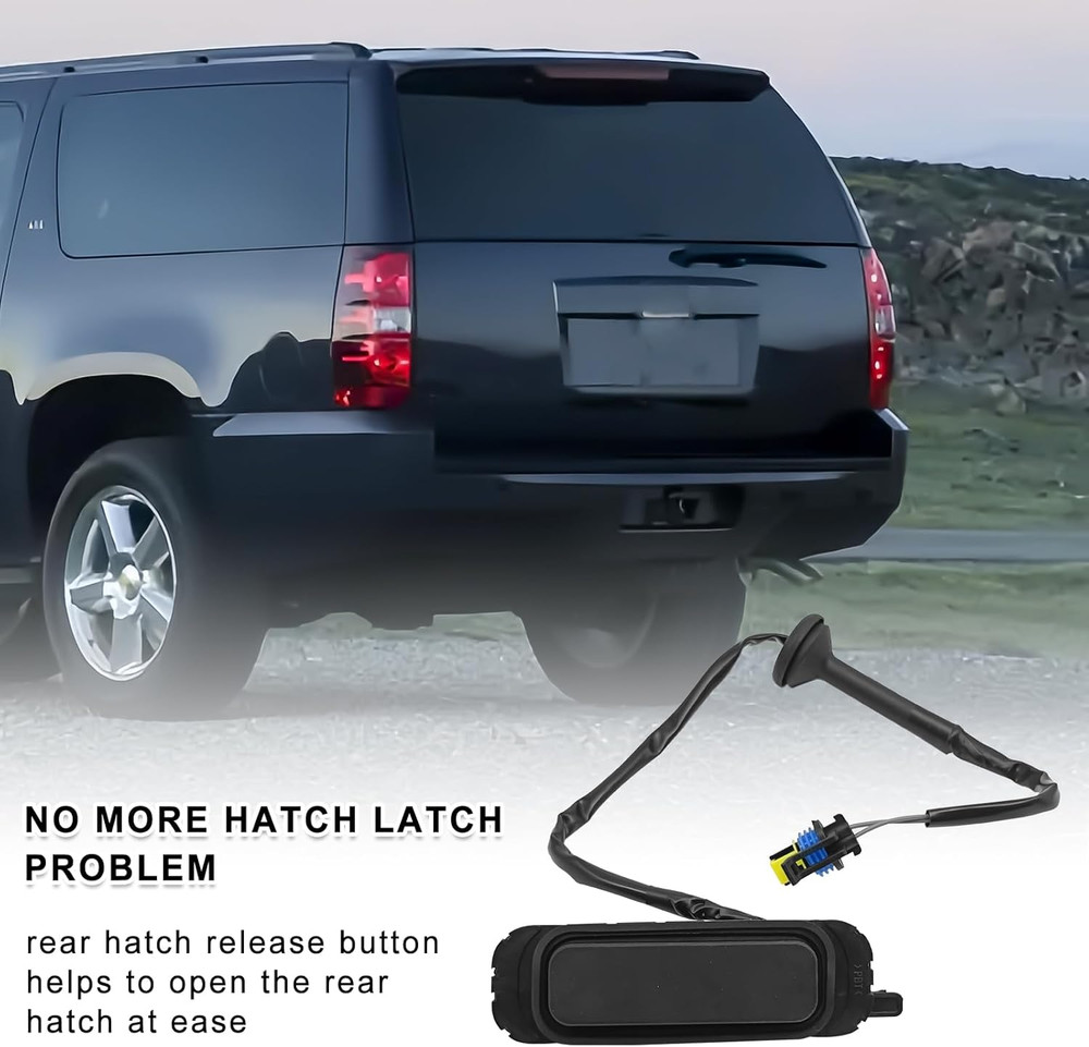 15106857 Rear Liftgate Release Switch Button, Hatch Button Trunk Latch Compatibl