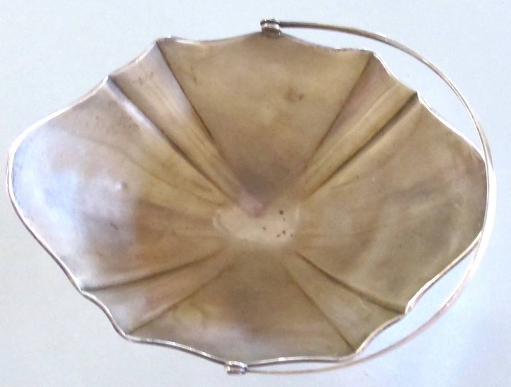 SOLID STERLING SILVER Deep Bowl Dish with Handle - Webster Company