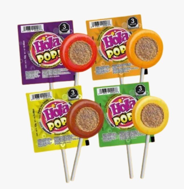 HOLA POP - SALADITO LOLLIPOP 10 PIECE BAG
