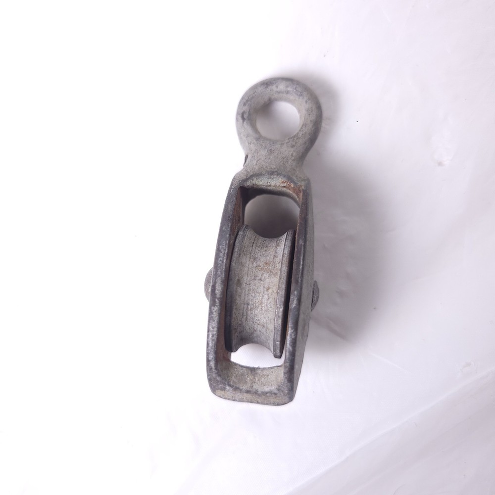 Small Cast Metal Vintage Pulley