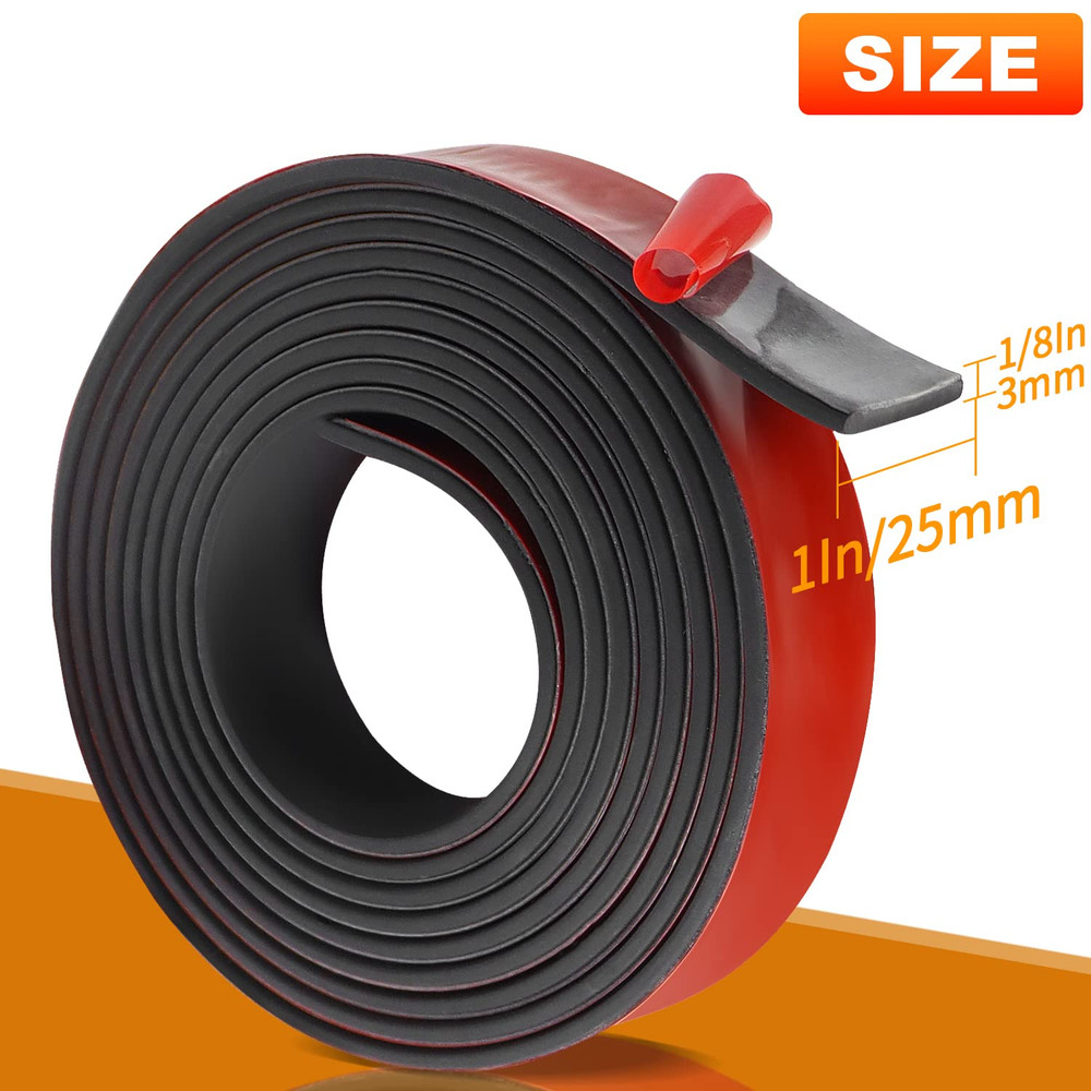 Adhesive Rubber Strips Neoprene Rubber Sheet, Solid Sheets Rolls for Pads, Craft