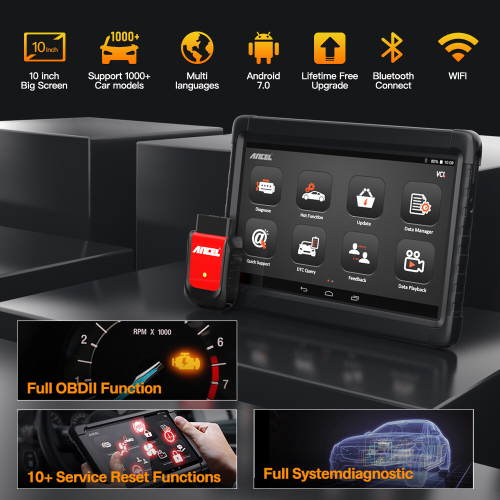 Car All System Bidirectional OBDII Scanner Diagnostic Scan Tool Code Reader ABS