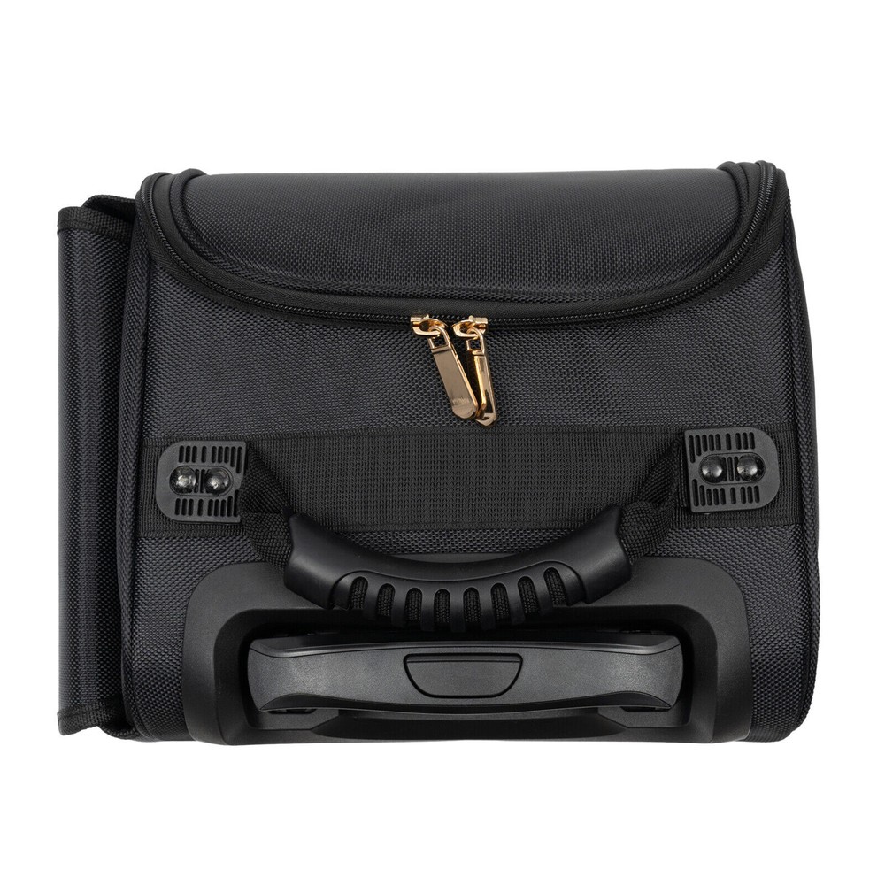 Professional Makeup Case Rolling Makeup Train Case Cosmetic Storage Organizer US