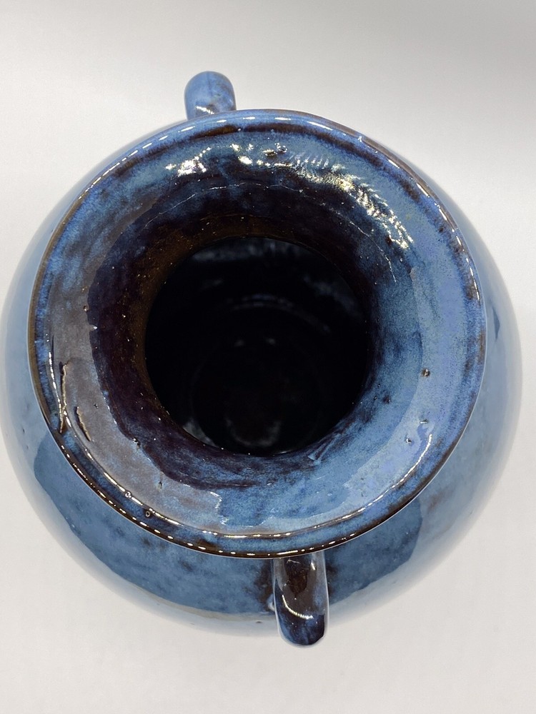 Blue/Brown Studio Art Pottery Vase