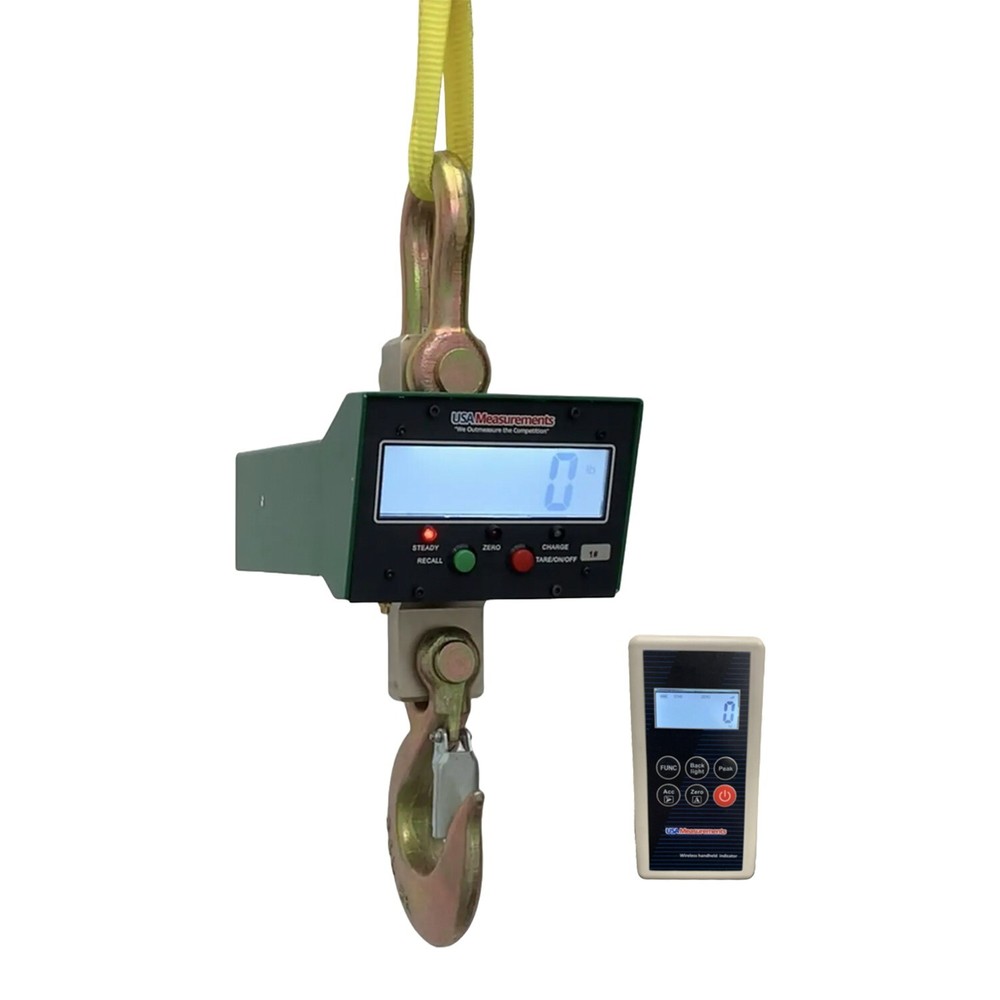 Wireless 20,000 lb Heavy Duty Crane Scale LCD with Calibration Certificate