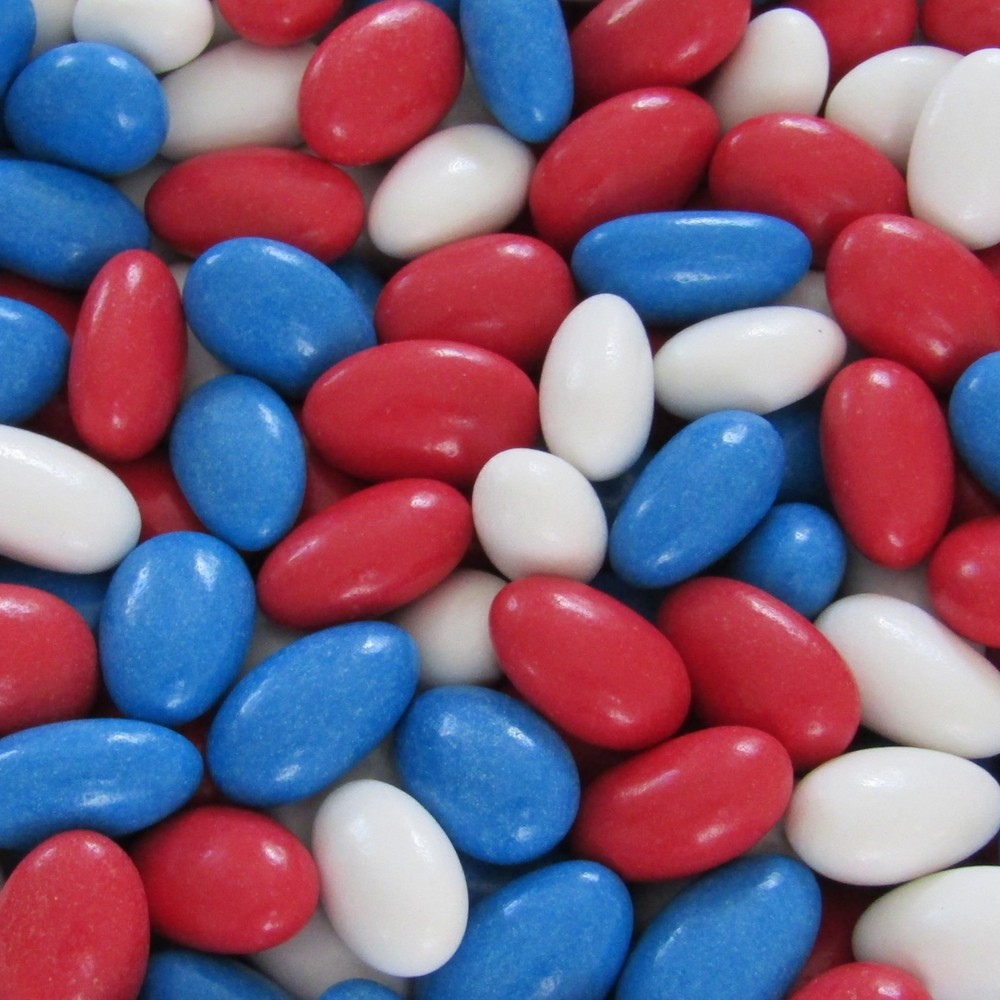 Patriotic Jordan Almonds Medley by Its Delish, 5 Lbs