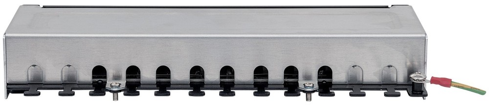 12-Port 1U Cat5e Unshielded Patch Panel, Top Entry Punch Down, Locking Function