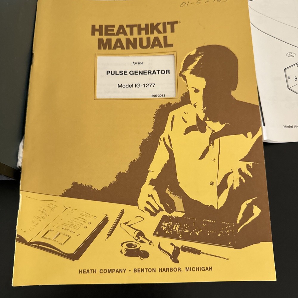 Heath 1277 Pulse Generator With Manual And Illustration Booklet