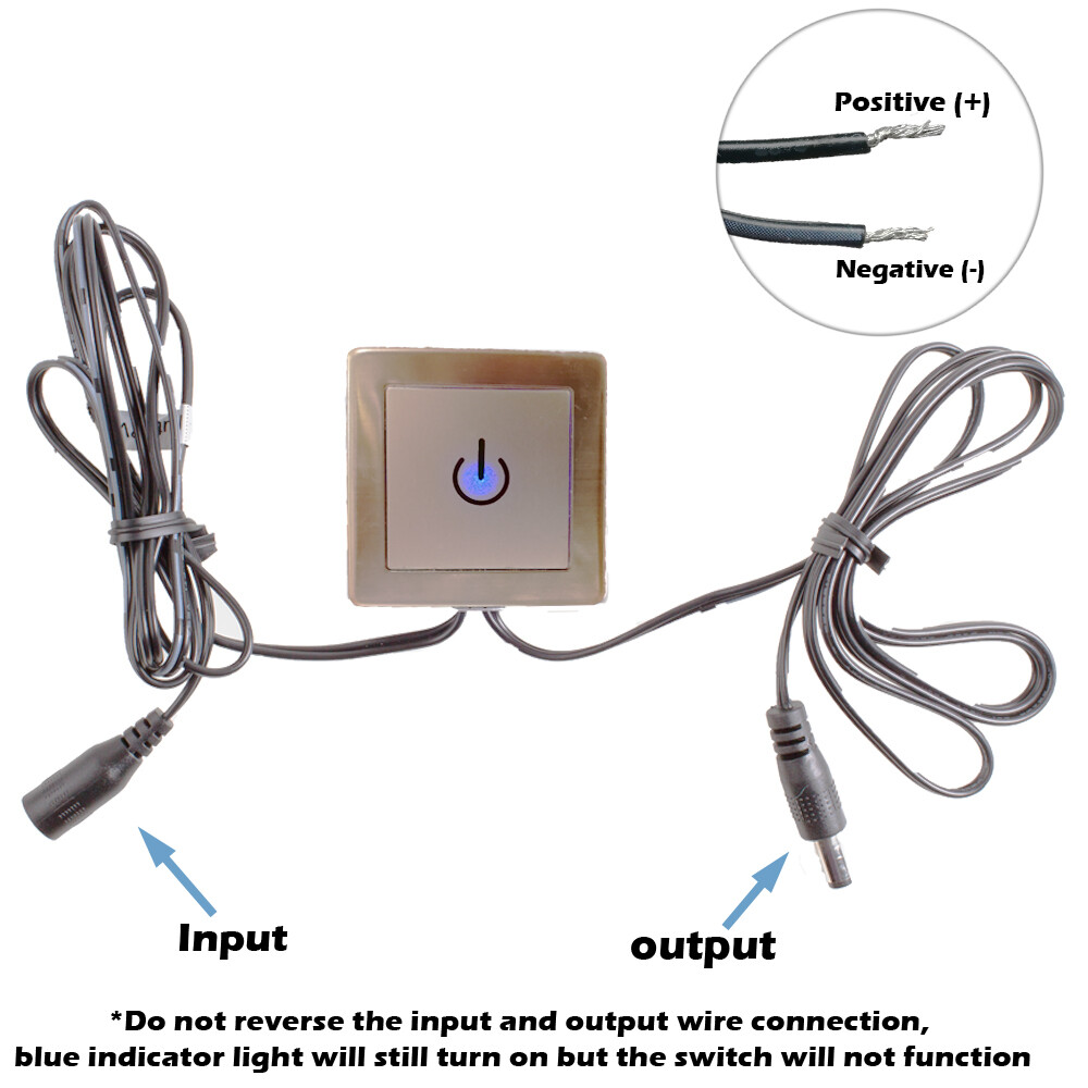 LEDupdates LED Touch Switch Dimmer for Under Cabinet LED Strip Tape Light Module