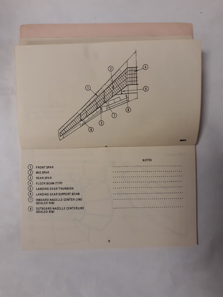 Braniff 747 Maintenance Training Component Locator Guide Original