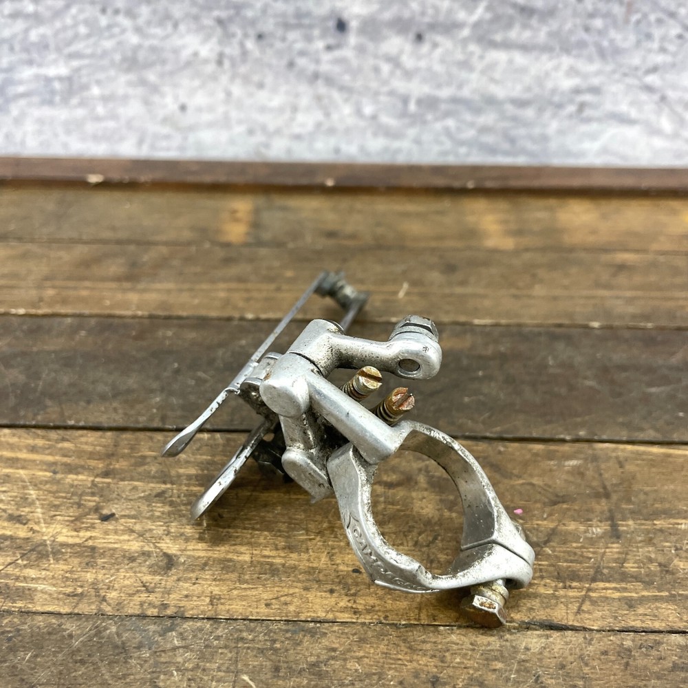 Vintage Campagnolo Record Front Derailleur On Bottom Pull Campy 3 Hole A3