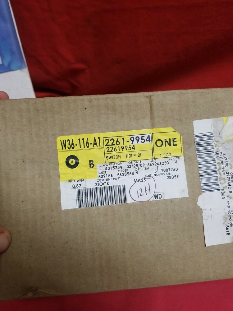 NOS GM HEADLAMP/CRUISE Switch 22619954