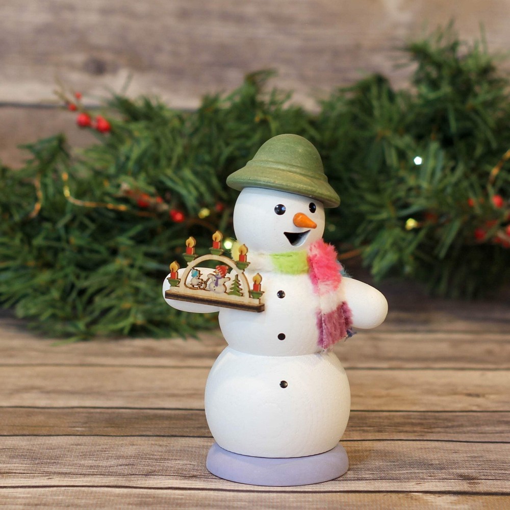 Smoker - Snowman with Candle Arch
