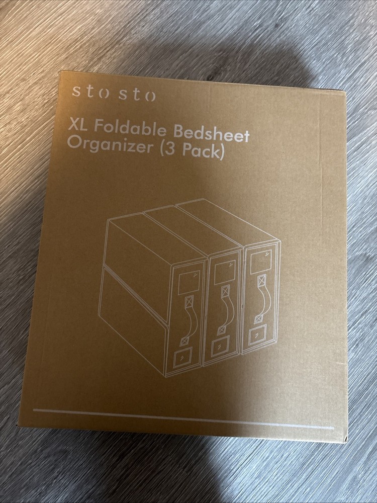 Extra Large Foldable, Bedsheet Organizers, Three Pack ￼