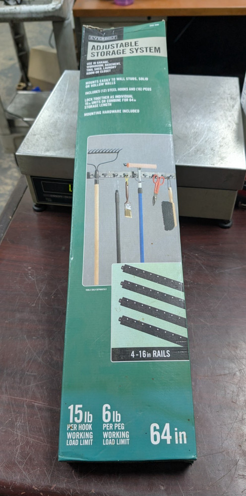 🤪 EVERBILT WALL MOUNT ADJUSTABLE STORAGE SYSTEM 248486