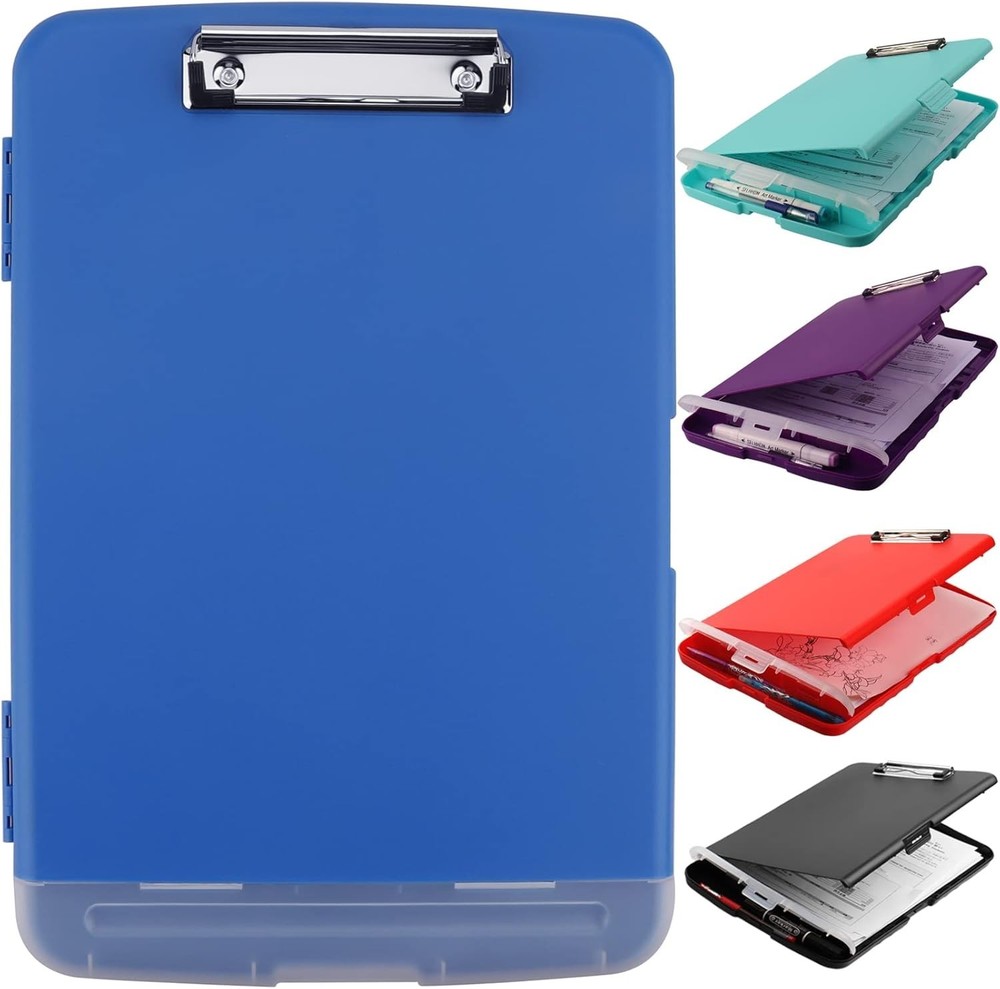 Multi-Functional A4 Plastic Clipboard with Storage - Ideal for Professionals