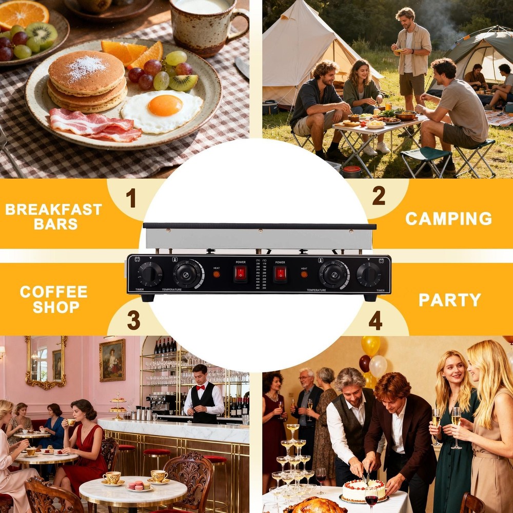 50PCS Mini Dutch Pancake Baker 900W Non-stick Waffle Maker Machine Breakfast