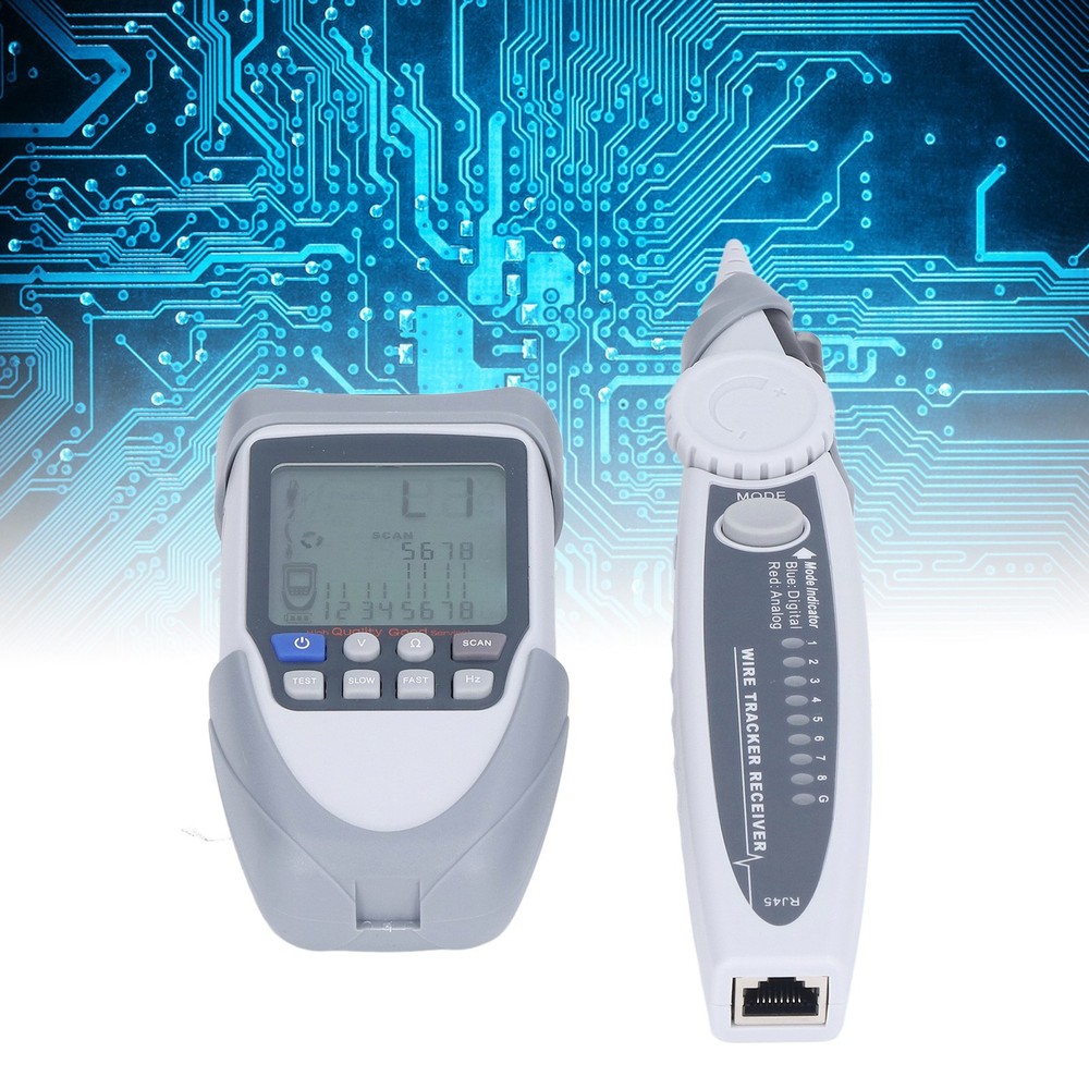 Digital Network Cable Tester With LCD Analogue/digitizing/POE Support For