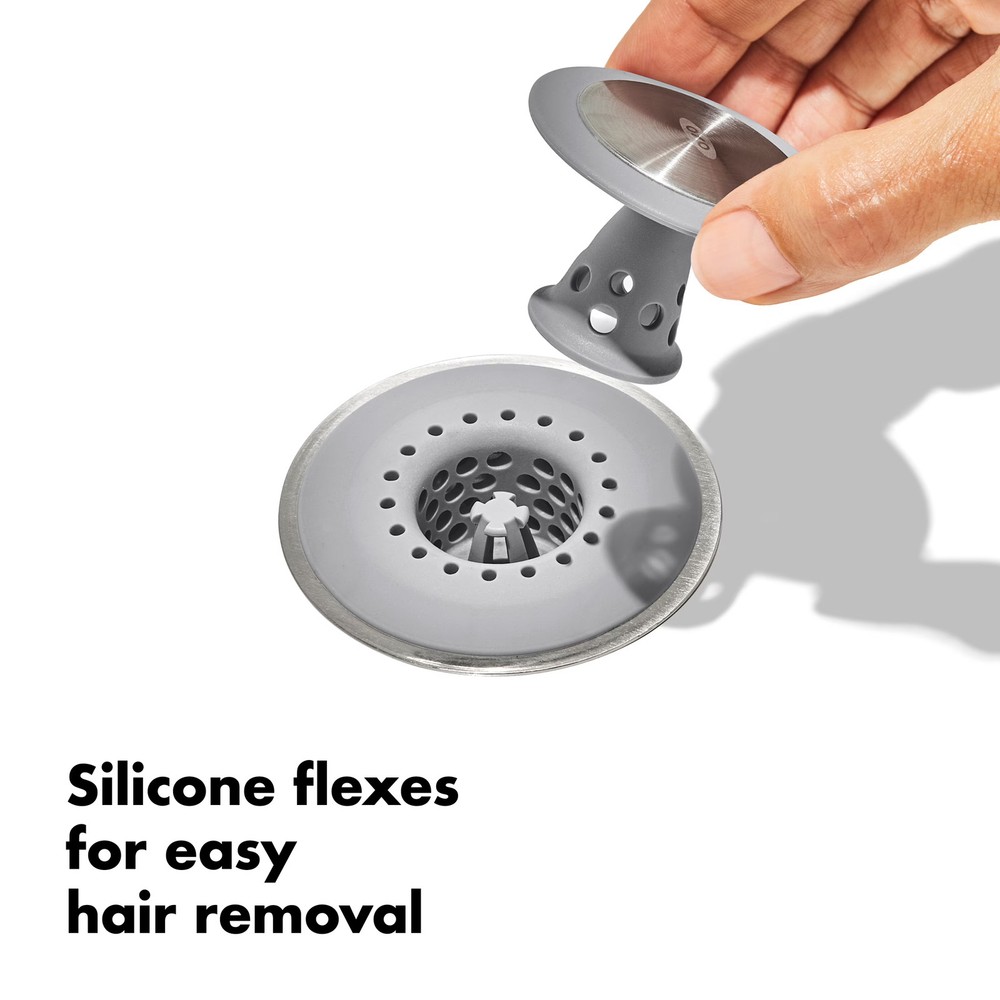 OXO SoftWorks Hair Catch Drain Protector