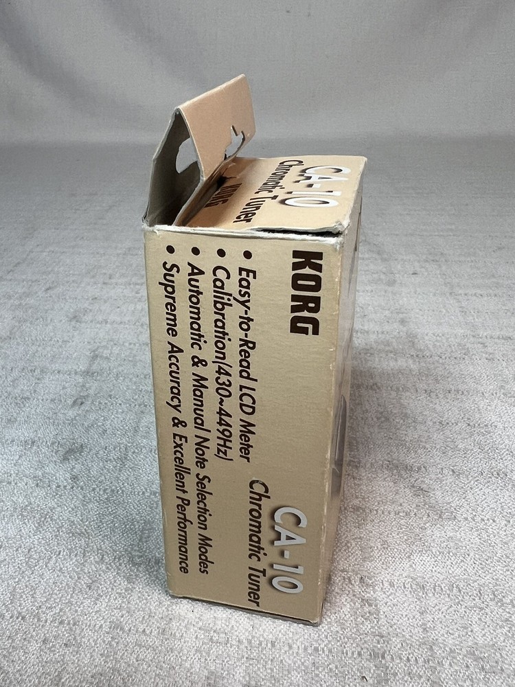 Korg CA-10 Chromatic Tuner with Original Box Vintage Works!