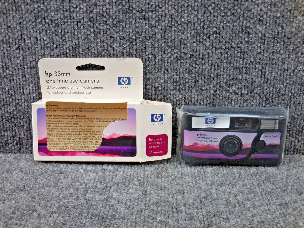 NOS Hewlett Packard HP 35mm One Time Use Camera Expired 2005