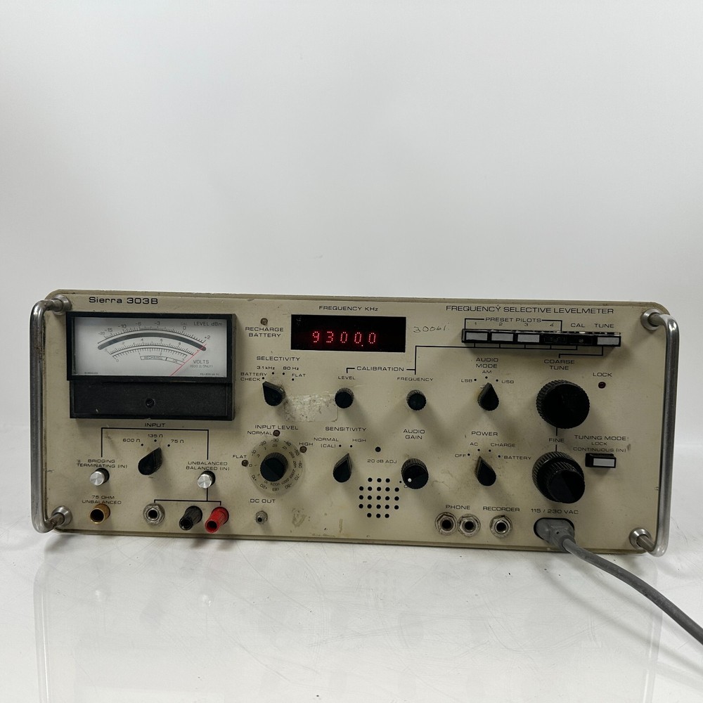 Philco Sierra 303B Frequency Selective Level Meter