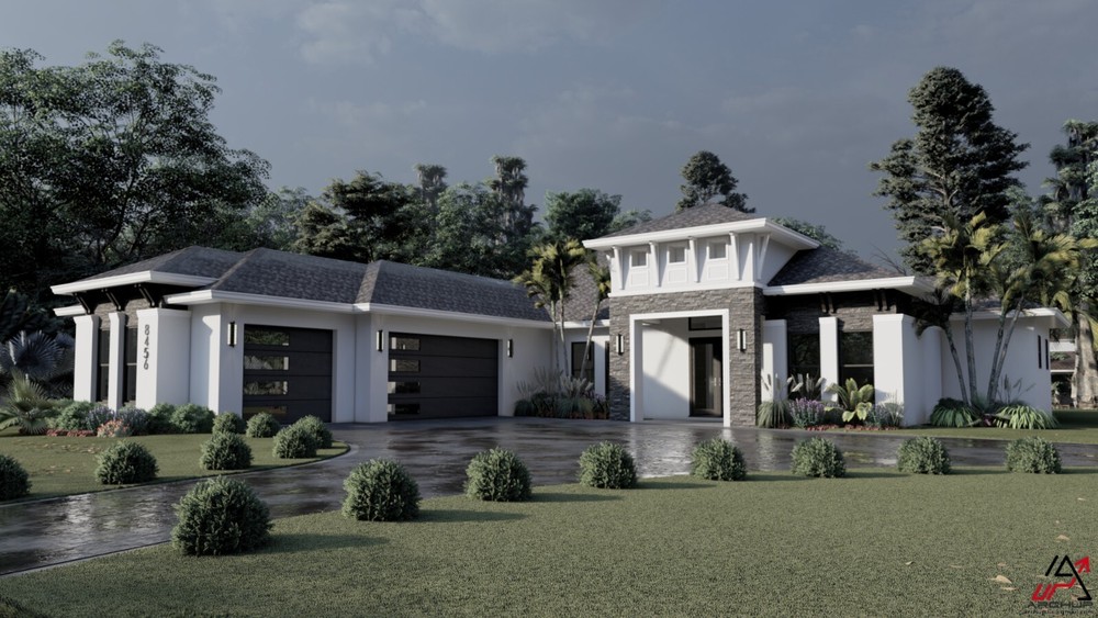 BLUEPRINTS CONTEMPORARY HOUSE PLAN ARCHUP #118