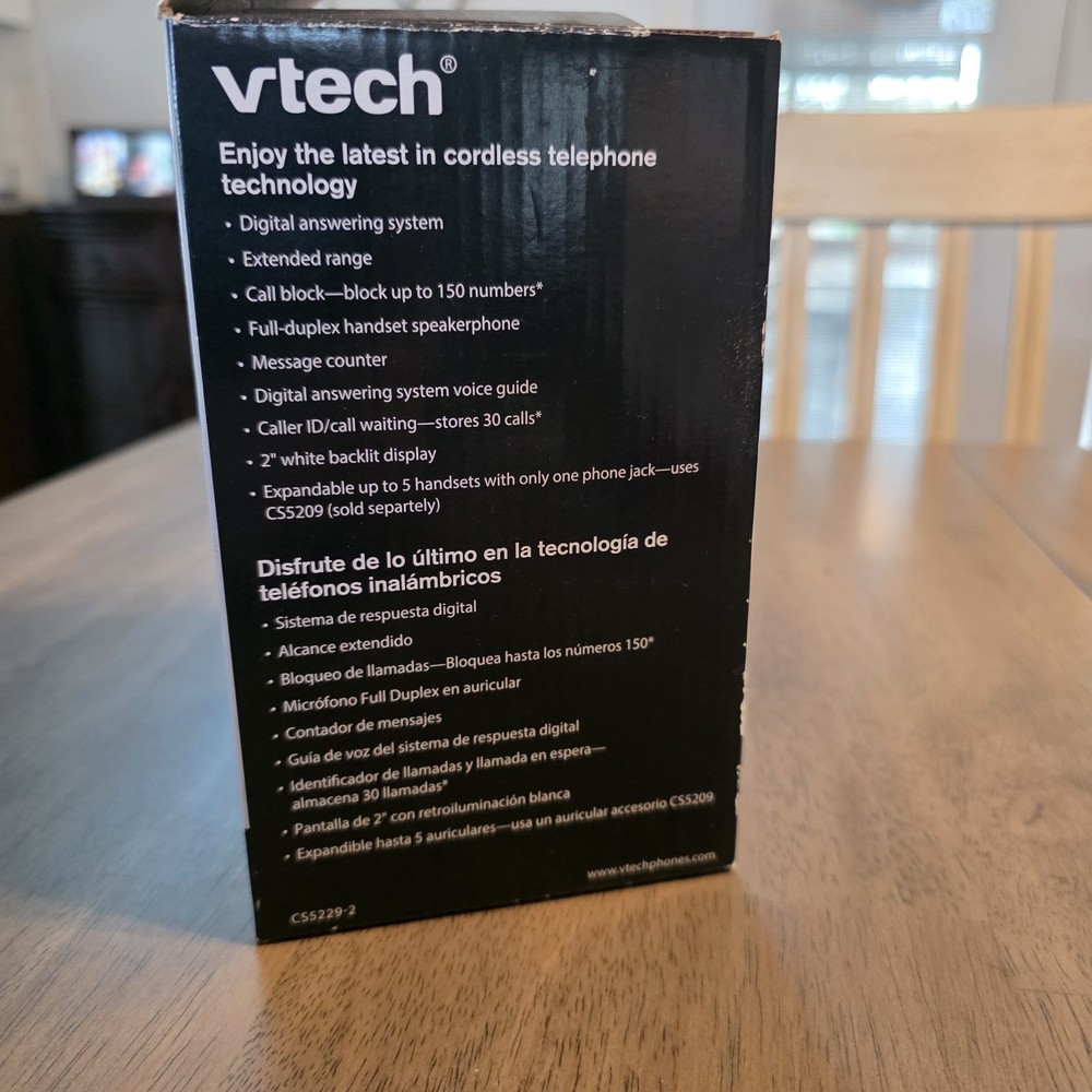 Vtech Cordless Answering System w/ extended range (2 Handset) CS5229-2