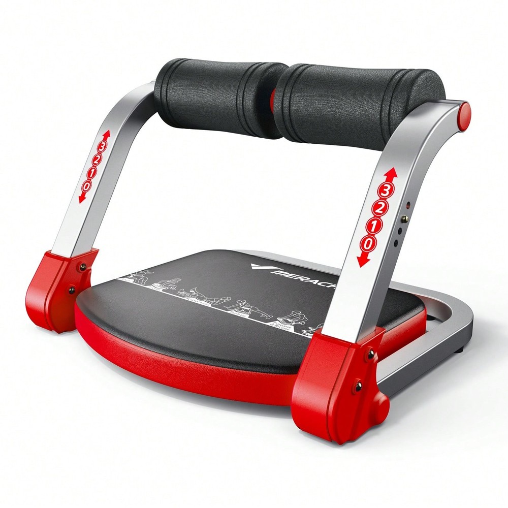 Adjustable Ab Crunch Machine Core Workout Sit Up Assist Spring Rebound Home Gym