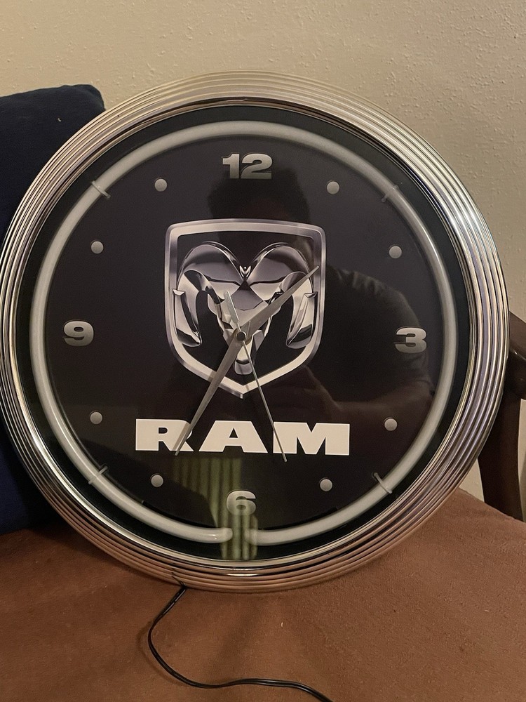 Dodge Ram Neon Clock