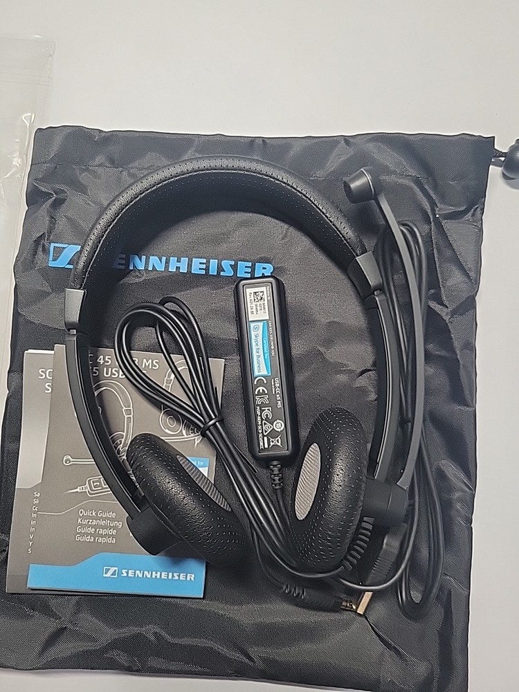 Sennheiser - SC 75 USB MS - Impact Double-Sided Headset with Microphone - Black