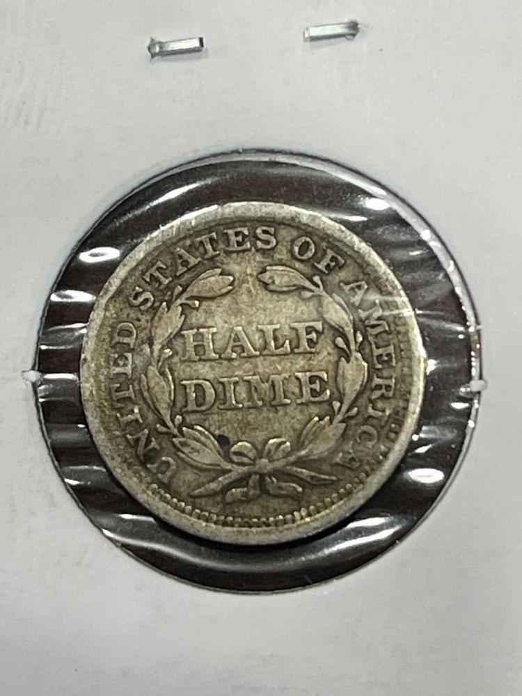 1854 Seated Liberty Half Dime 5C Arrows