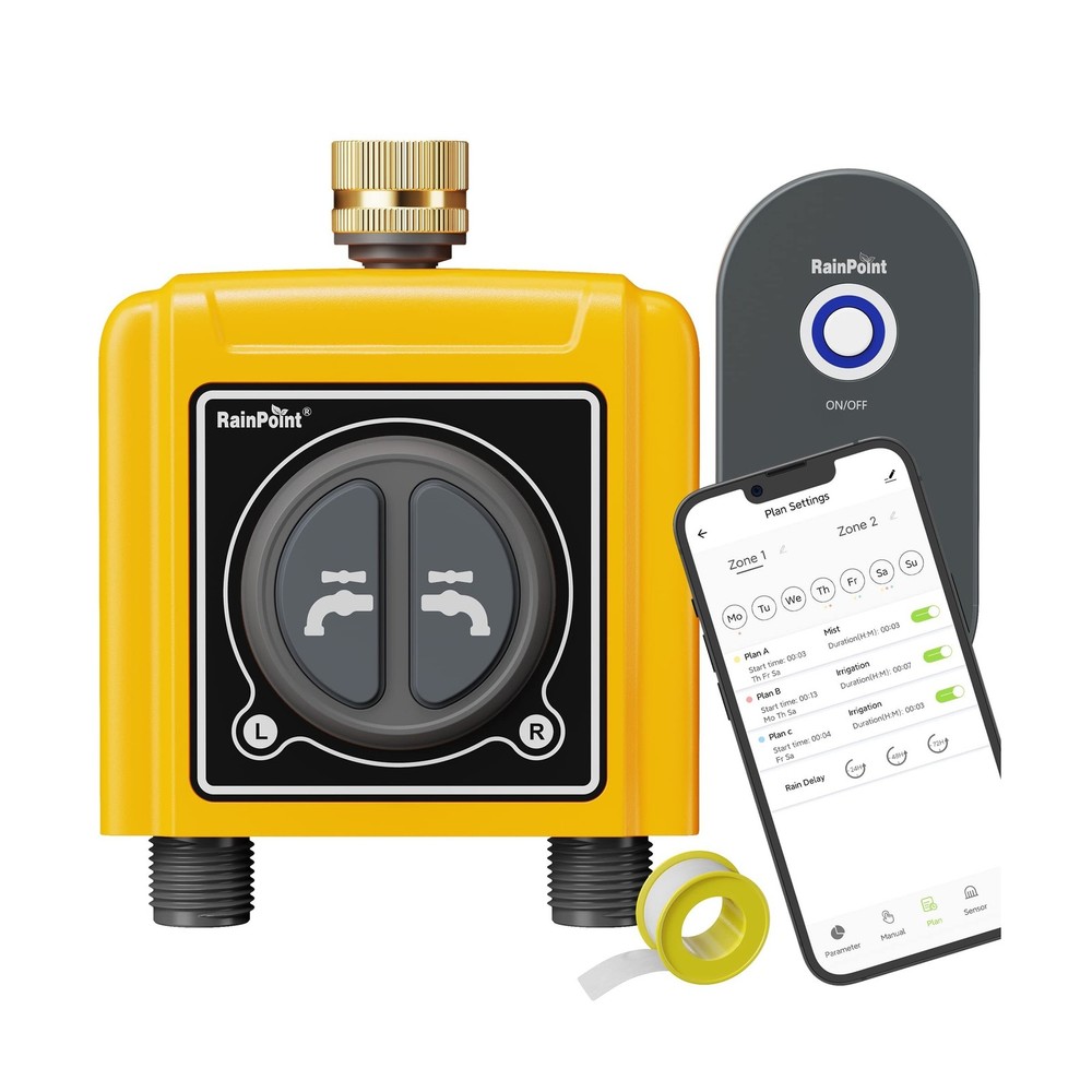 RAINPOINT WiFi Hose Timer, Smart Water Timer for Garden, Drip Irrig... Fast Ship